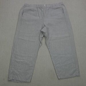 J Jill Pants Womens Large Pull On Elastic Waist Relaxed Linen Casual Lightweight